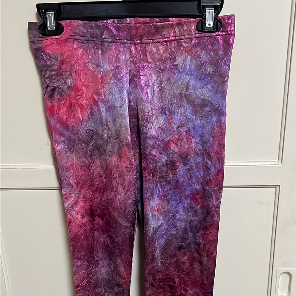 Blackmilk Pink and Purple Tie-Dye Leggings